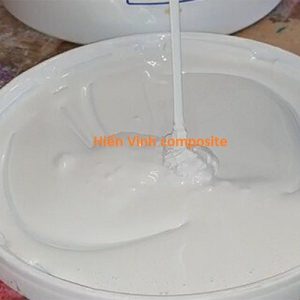 Gelcoat trắng dùng làm lớp men bóng trên bề mặt sản phẩm composite - 1kg + 25 cc xúc tác